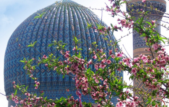 Coupole bleue / Mosquée / Patrimoine culturel en Ouzbékistan
