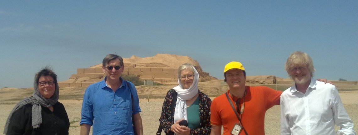 Groupe de touristes en Iran