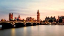 Vue panoramique sur Londres en Angleterre