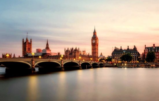 Vue panoramique sur Londres en Angleterre