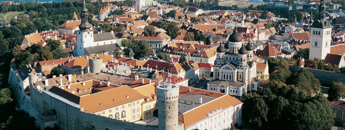 Vue sur la ville de Tallinn, la capitale de l'Estonie, Pays Baltes