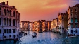 Venice au coucher du soleil