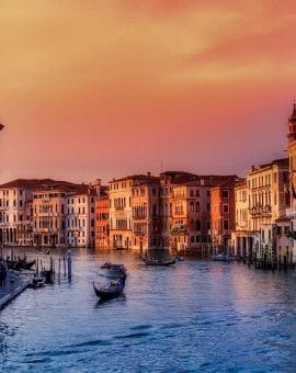 Venice au coucher du soleil