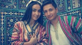 Couple en Ouzbékistan, Asie Centrale