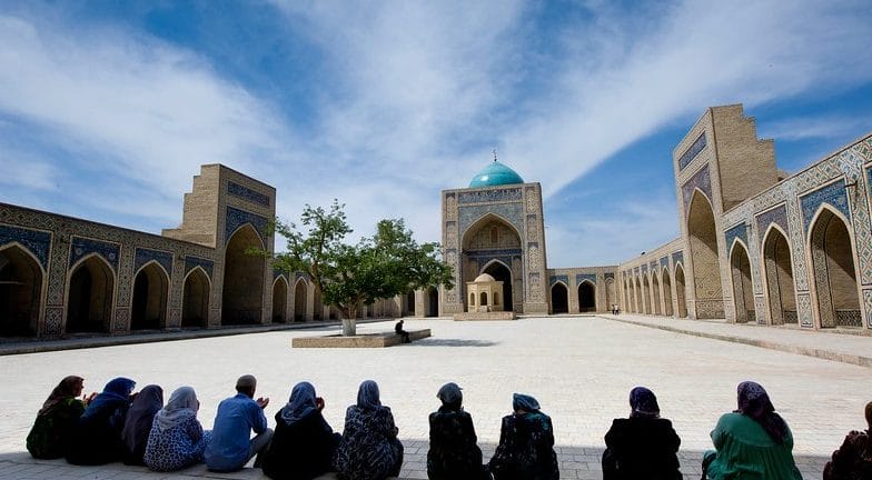 Mosquée en Ouzbékistan, la Route de la Soie, Asie Centrale, patrimoine culturel