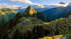 Vue panoramique sur le site de Machu Picchu au Pérou