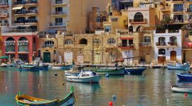Vue sur ville à Malte