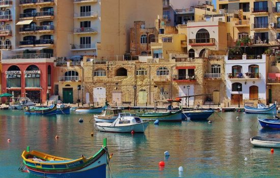 Vue sur ville à Malte