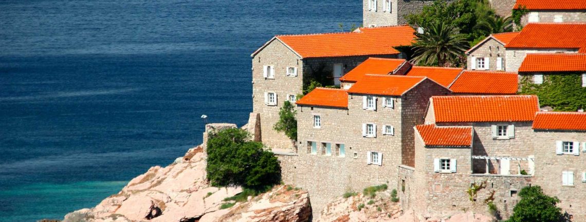 Vue sur la côte au Monténégro