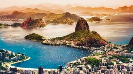 Vue panoramique sur Rio de Janeiro au Brésil